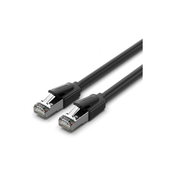 Cable de Red RJ45 SFTP Vention IKKBF Cat.8/ 1m/ Negro | Hasta 1 m