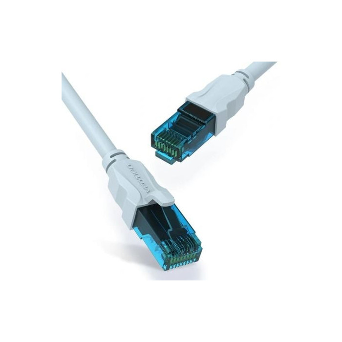 Cable de Red RJ45 UTP Vention VAP-A10-S100 Cat.5e/ 1m/ Azul y Negro | Hasta 1 m