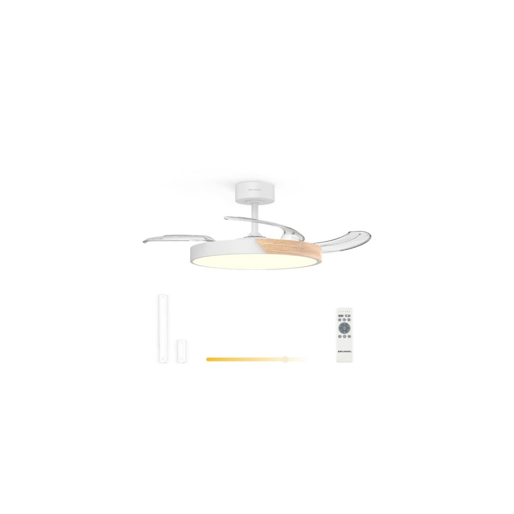 Ventilador de Techo Grunkel SKYDUAL42/ 30W/ 4 Aspas 106cm/ 6 Velocidades | Ventiladores