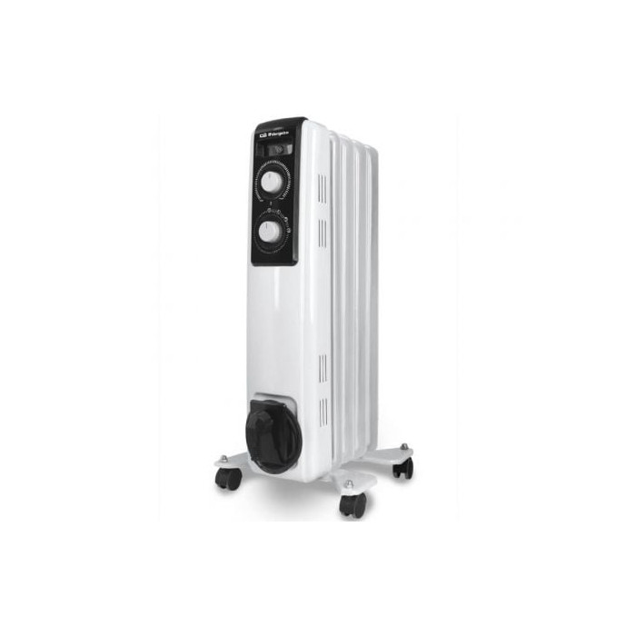Radiador de Aceite Orbegozo RF 1000 A/ 2 Potencias/ 500-1000W/ 5 Elementos Caloríficos | Radiadores