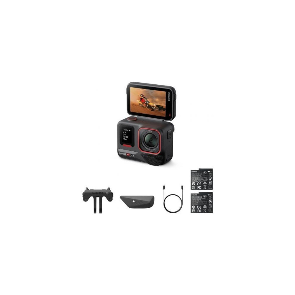 Cámara Digital Deportiva Insta360 Ace Pro 2 Pack de 2 Baterías/ 8K/ Ángulo de visión 180º/ Negra | Cámaras Digitales