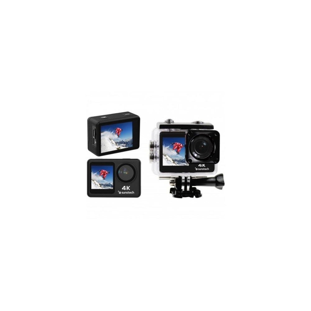 Cámara Digital Deportiva Sunstech Adventure 4K/ 16MP/ Ángulo de visión 170º/ Negra | Cámaras Digitales
