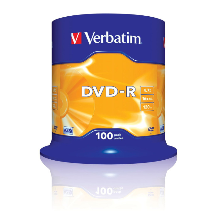 DVD-R Verbatim Advanced AZO 16X/ Tarrina-100uds | DVD