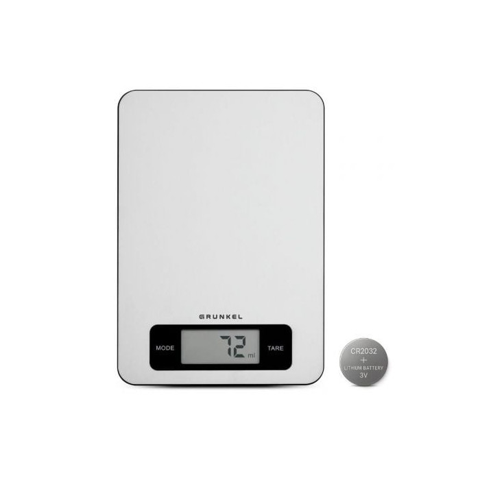 Báscula de Cocina Electrónica Grunkel BC-COOKXT/ hasta 5kg/ Plata | Balanzas
