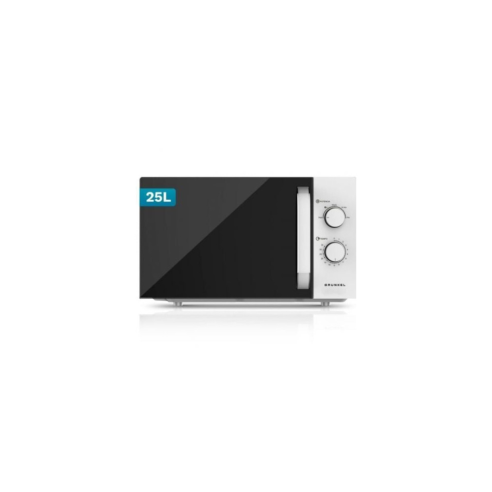 Microondas Grunkel MW-25EASY/ 850W/ Capacidad 25L/ Blanco | Microondas