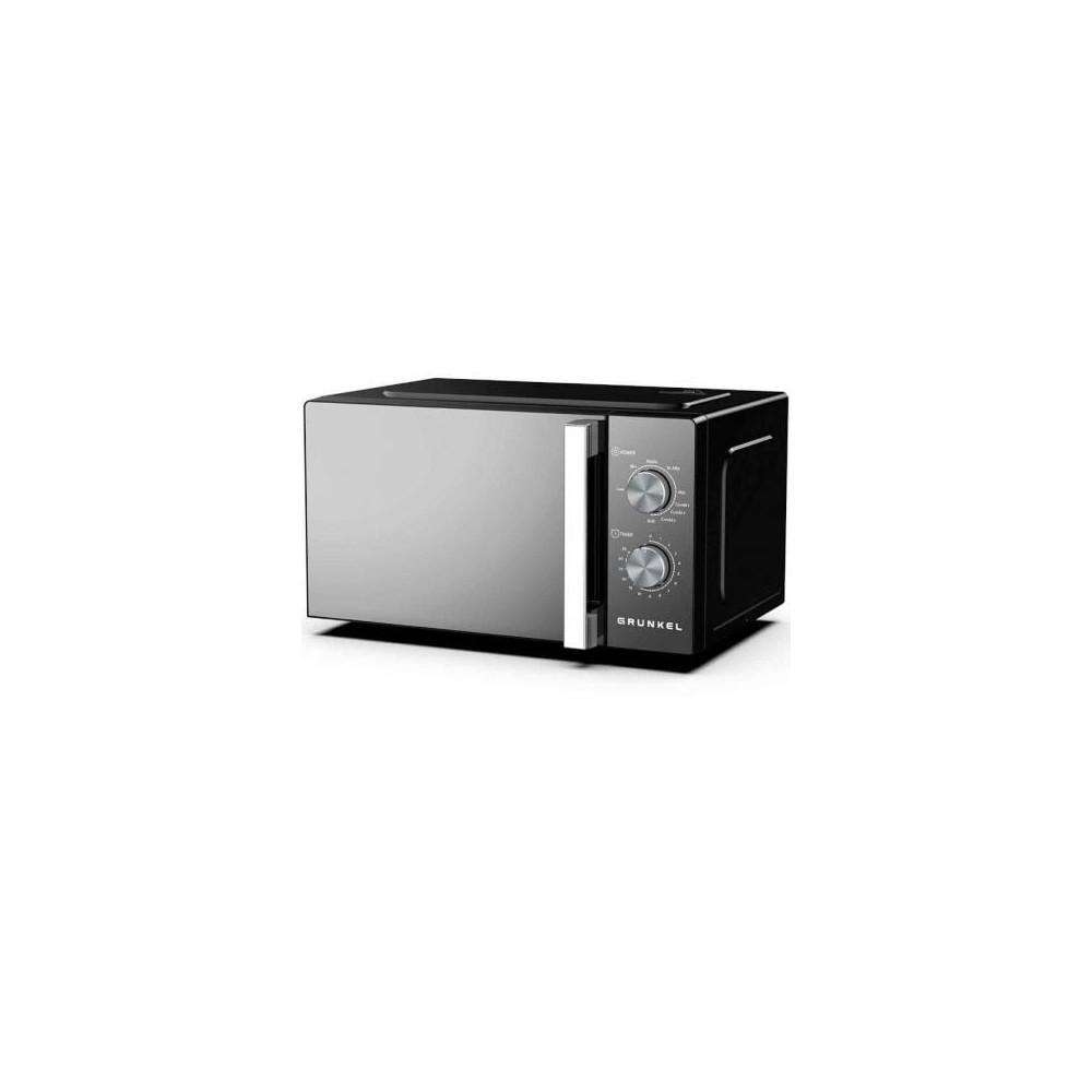 Microondas Grunkel MWG-20ESPEJO/ 800W/ Capacidad 20L/ Función Grill/ Negro | Microondas