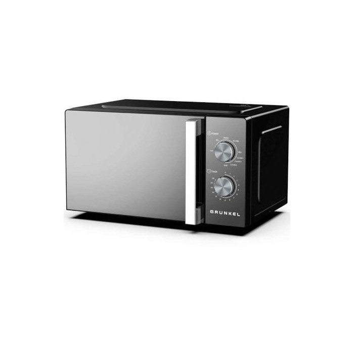 Microondas Grunkel MWG-20ESPEJO/ 800W/ Capacidad 20L/ Función Grill/ Negro | Microondas