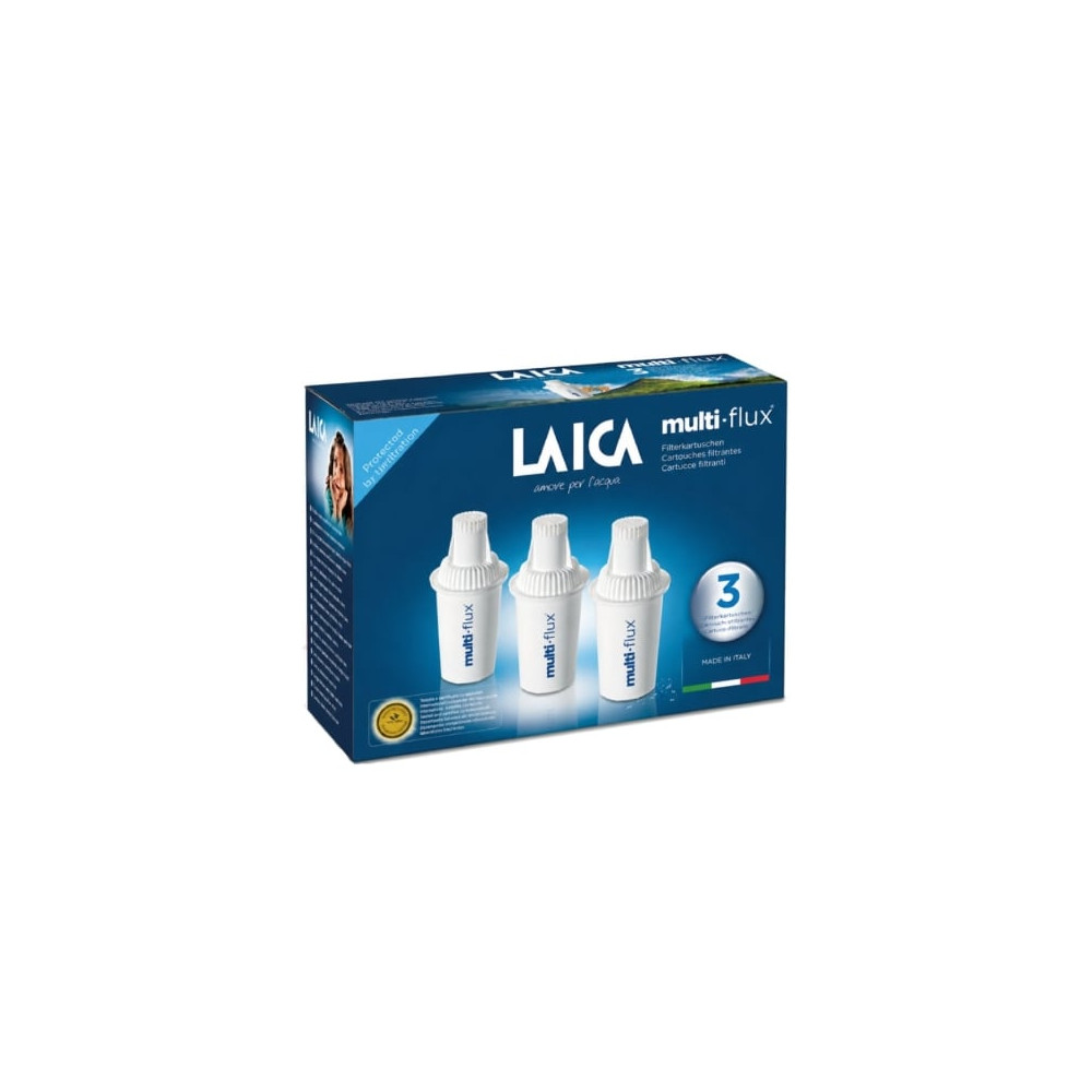 Cartucho de Filtro de Agua Laica MULTI-FLUX F3A3/ Pack de 3 Unidades | Hervidores