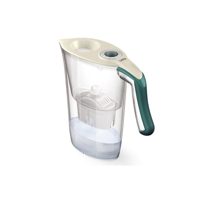 Pack Jarra Filtrante Laica Carmen Tosca/ 2.3L/ Verde Oscuro/ Jarra + 1 Filtro BI-FLUX | Hervidores