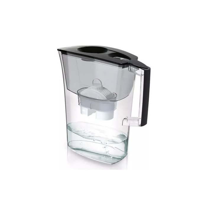 Pack Jarra Filtrante Laica Prime Line Elegante/ 3L/ Negro/ Jarra + 1 Filtro BI-FLUX | Hervidores