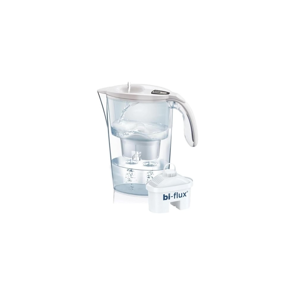 Pack Jarra Filtrante Laica Stream/ 2.3L/ Blanca/ Jarra + 1 Filtro BI-FLUX | Hervidores
