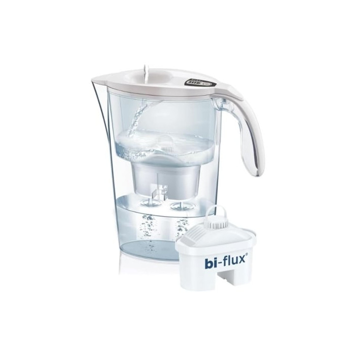 Pack Jarra Filtrante Laica Stream/ 2.3L/ Blanca/ Jarra + 1 Filtro BI-FLUX | Hervidores