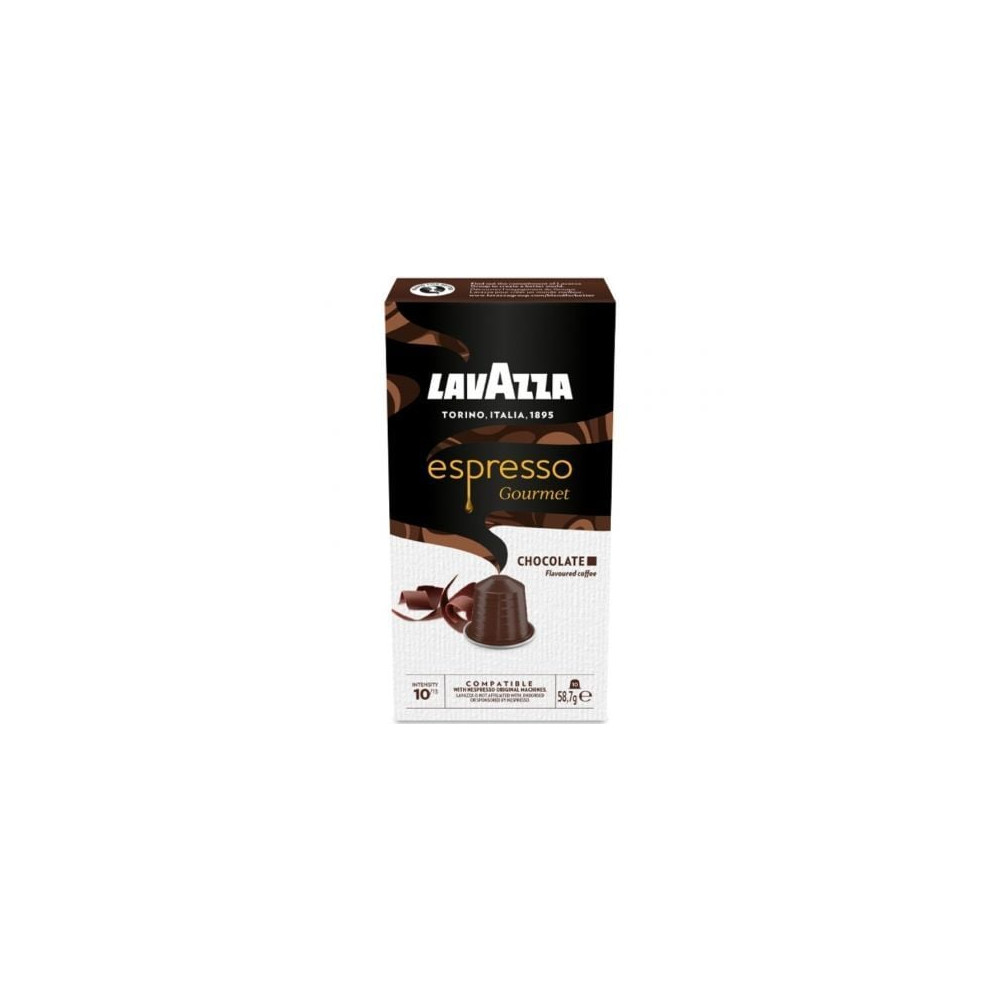 Cápsula Lavazza Espresso Gourmet Chocolate para cafeteras Nespresso/ Caja de 10 | Cápsulas
