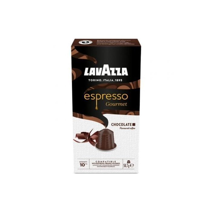 Cápsula Lavazza Espresso Gourmet Chocolate para cafeteras Nespresso/ Caja de 10 | Cápsulas