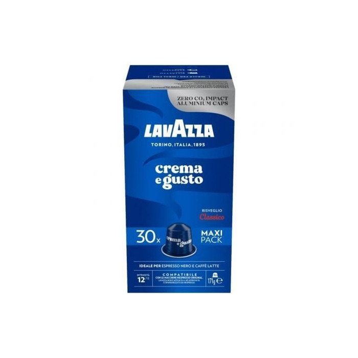 Cápsula Lavazza Crema e Gusto Clásico para cafeteras Nespresso/ Caja de 30 | Cápsulas