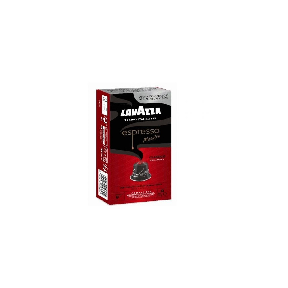Cápsula Lavazza Espresso Maestro Clásico para cafeteras Nespresso/ Caja de 10 | Cápsulas