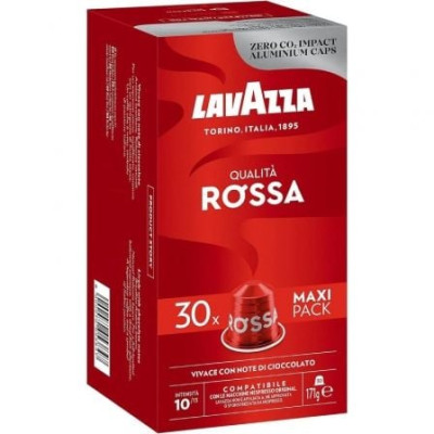 Cápsula Lavazza Qualitá Rossa para cafeteras Nespresso/ Caja de 30 | Cápsulas