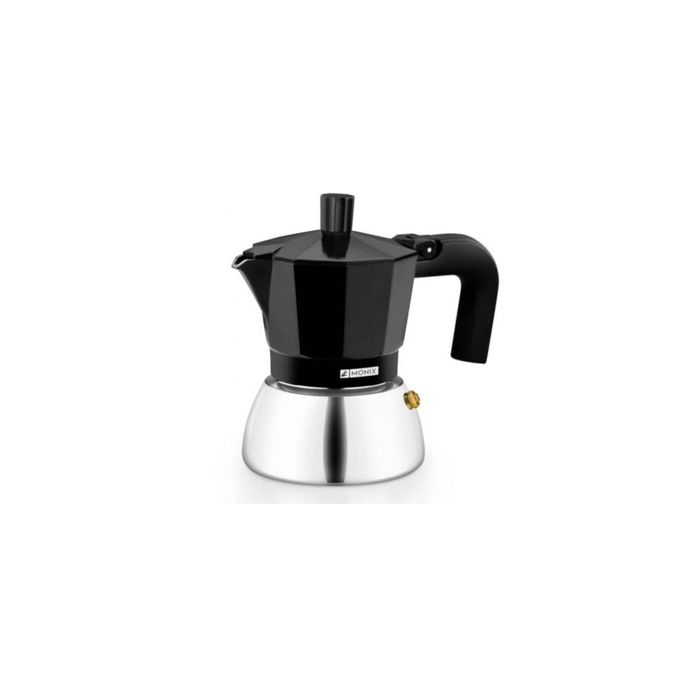 Cafetera Italiana Monix Induction Inox M863009/ 9 Tazas/ Negra | Cafeteras