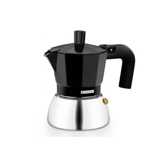 Cafetera Italiana Monix Induction Inox M863009/ 9 Tazas/ Negra | Cafeteras
