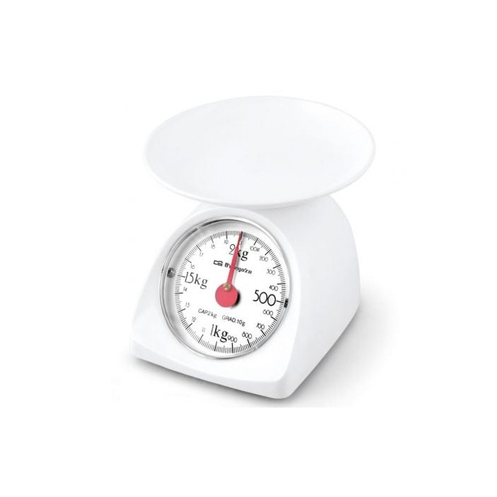 Báscula de Cocina Orbegozo PC 1015/ hasta 2kg/ Blanca | Balanzas