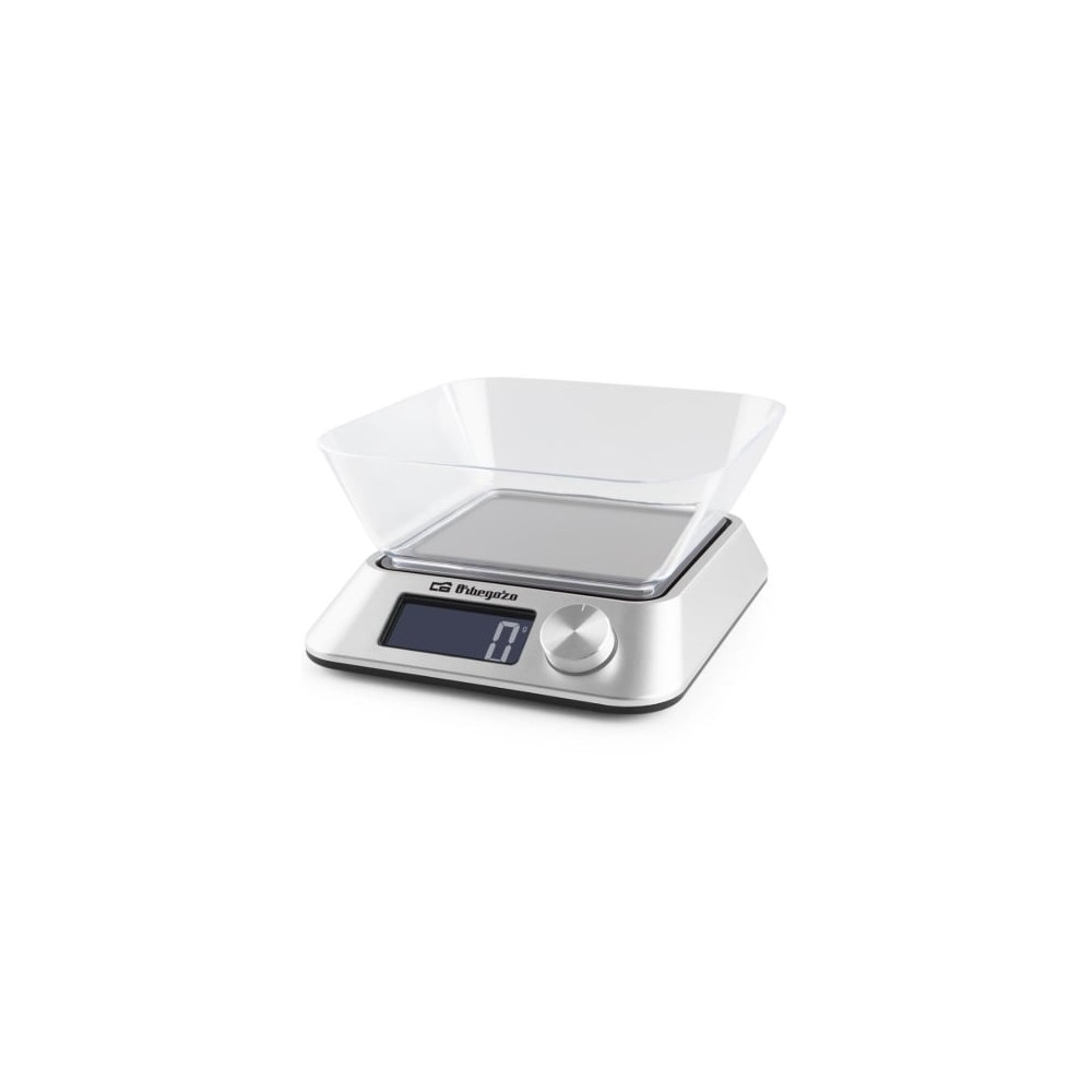 Báscula de Cocina Electrónica Orbegozo PC 1030 A/ hasta 5kg/ Plata | Balanzas
