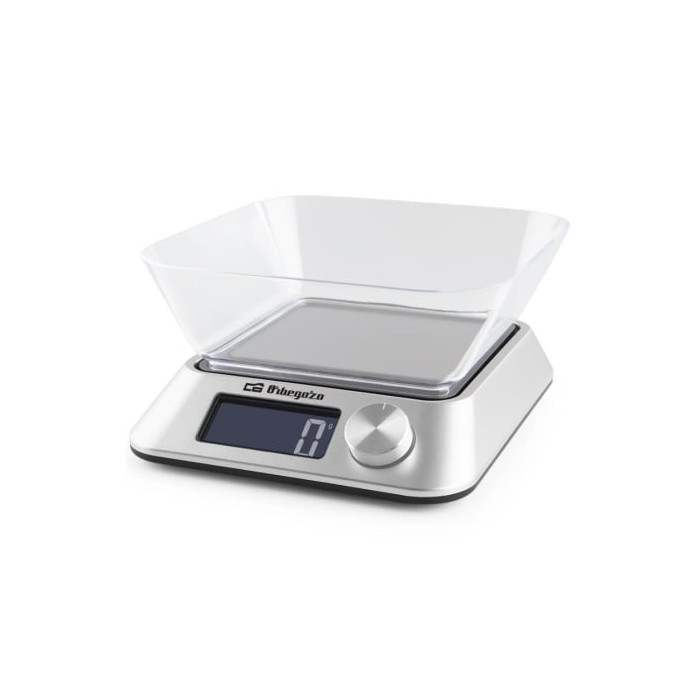 Báscula de Cocina Electrónica Orbegozo PC 1030 A/ hasta 5kg/ Plata | Balanzas