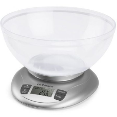 Báscula de Cocina Electrónica Orbegozo PC 2017 A/ hasta 3.5kg/ Plata | Balanzas