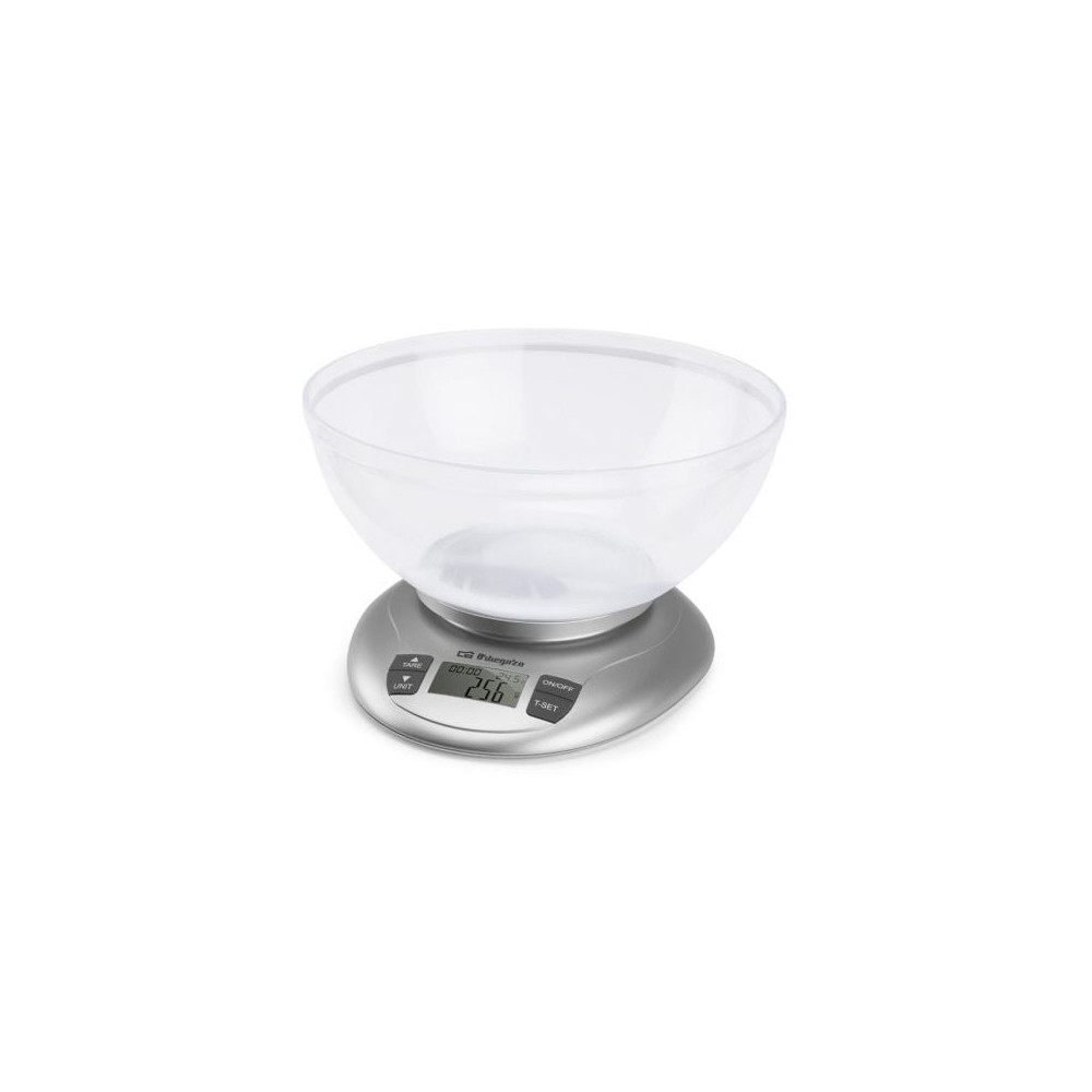 Báscula de Cocina Electrónica Orbegozo PC 2017 A/ hasta 3.5kg/ Plata | Balanzas