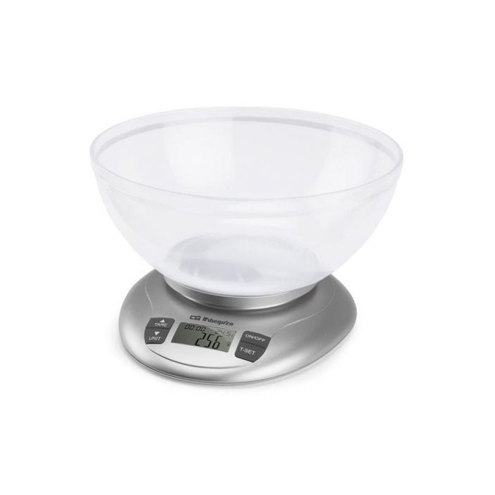 Báscula de Cocina Electrónica Orbegozo PC 2017 A/ hasta 3.5kg/ Plata | Balanzas