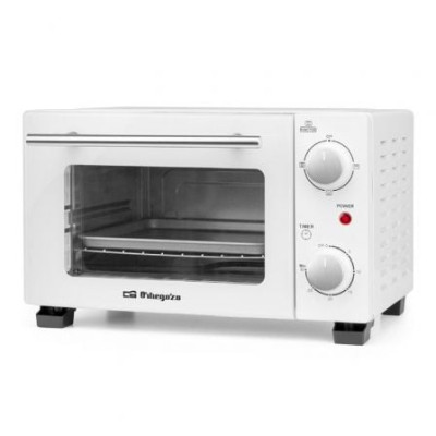 Horno de Sobremesa Orbegozo HO 975/ 800W/ Capacidad 10L/ Blanco | Mini Hornos