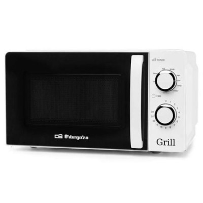 Microondas Orbegozo MIG 2130/ 700W/ Capacidad 20L/ Función Grill/ Blanco | Microondas