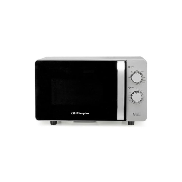 Microondas Orbegozo MIG 2072 CE/ 700W/ Capacidad 20L/ Función Grill/ Gris | Microondas
