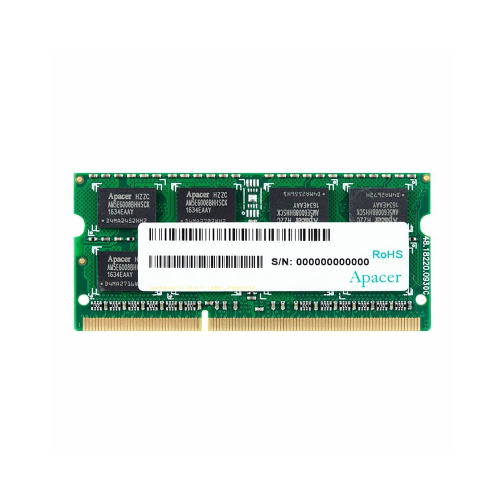 Memoria RAM Apacer DV.08G2K.KAM 8GB/ DDR3L/ 1600MHz/ 1.35V/ CL11/ SODIMM | Memoria RAM