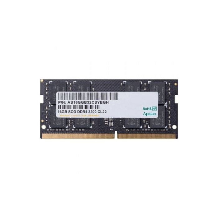 Memoria RAM Apacer AS16GGB32CSYBGH 16GB/ DDR4/ 3200MHz/ 1.2V/ CL22/ SODIMM | Memoria RAM
