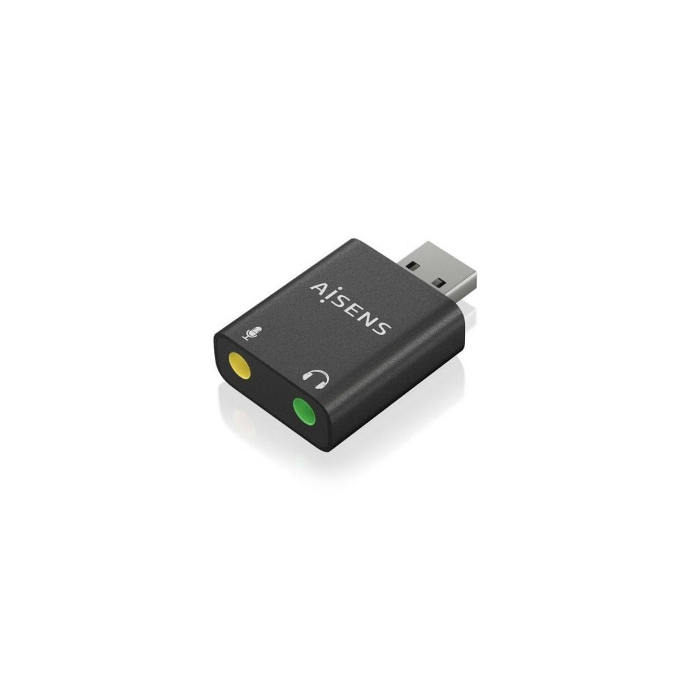 Tarjeta de Sonido Aisens A106-0768/ USB Macho - 2x Jack 3.5 Hembra | Tarjetas de Sonido