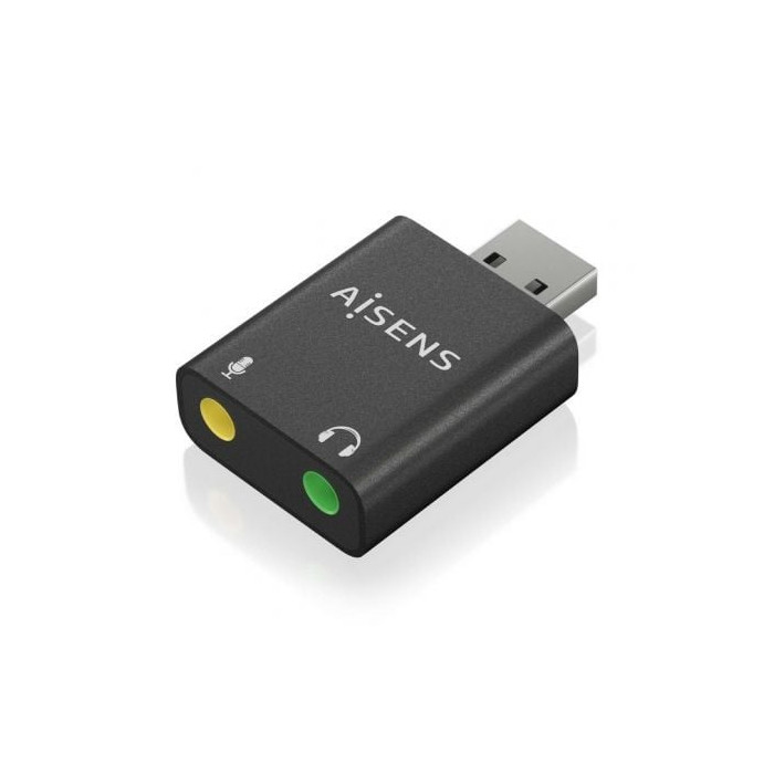 Tarjeta de Sonido Aisens A106-0768/ USB Macho - 2x Jack 3.5 Hembra | Tarjetas de Sonido