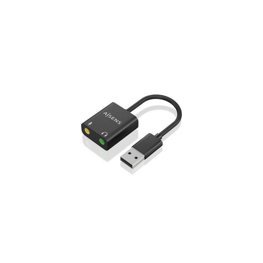 Tarjeta de Sonido Aisens A106-0769/ USB Macho - 2xJack 3.5 Hembra | Tarjetas de Sonido