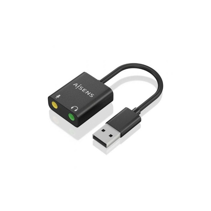 Tarjeta de Sonido Aisens A106-0769/ USB Macho - 2xJack 3.5 Hembra | Tarjetas de Sonido