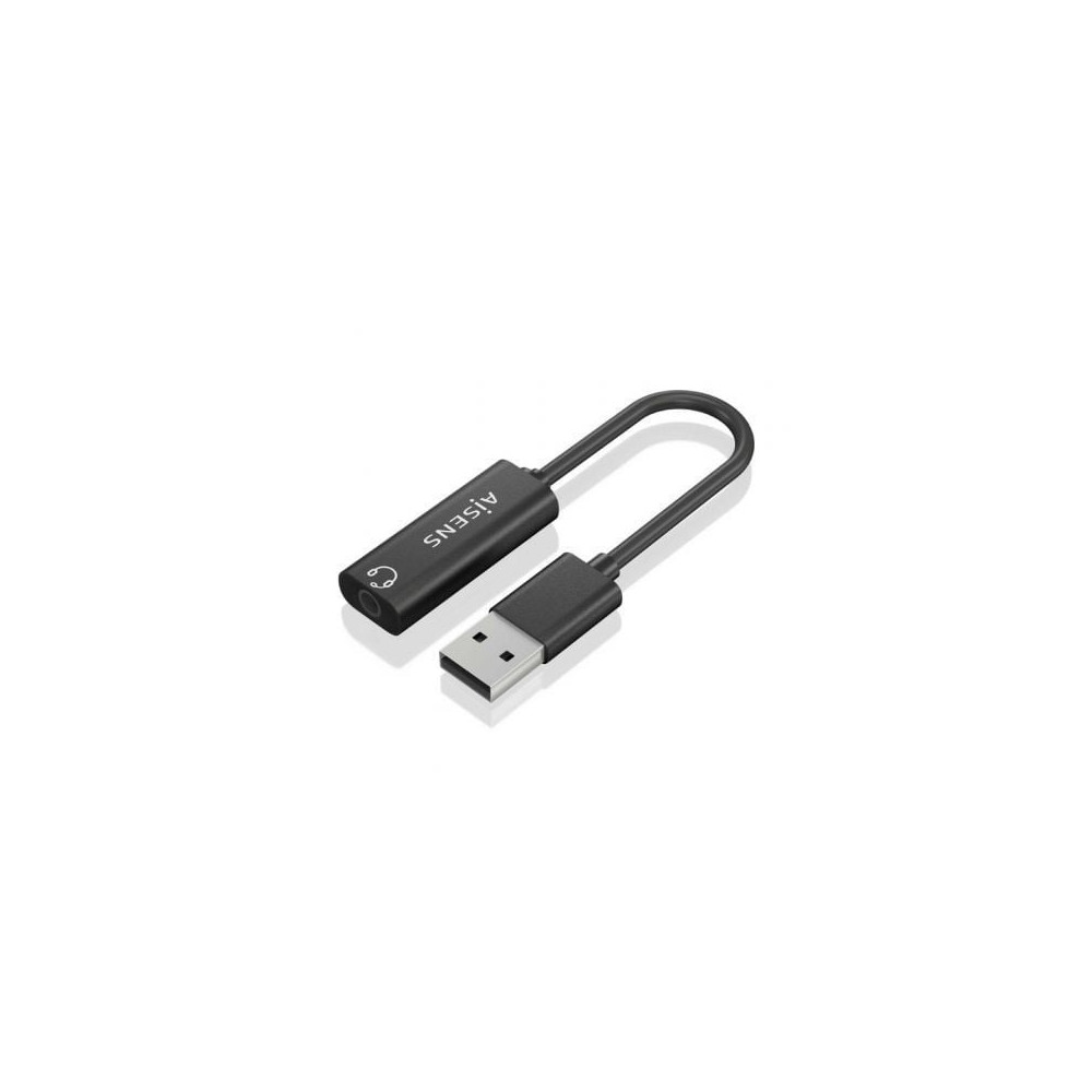 Tarjeta de Sonido Aisens A106-0770/ USB Macho - Jack 3.5 Hembra | Tarjetas de Sonido