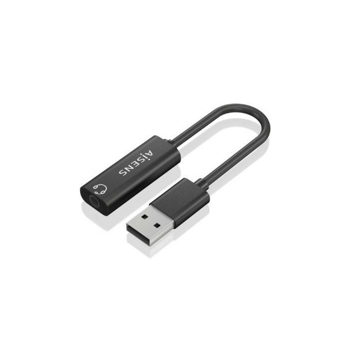 Tarjeta de Sonido Aisens A106-0770/ USB Macho - Jack 3.5 Hembra | Tarjetas de Sonido
