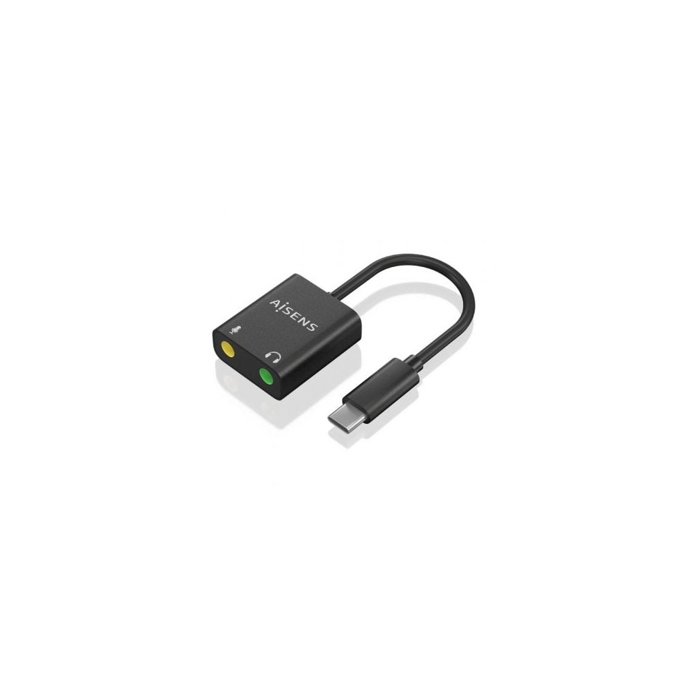 Tarjeta de Sonido Aisens A109-0767/ USB-C Macho - 2xJack 3.5 Hembra | Tarjetas de Sonido