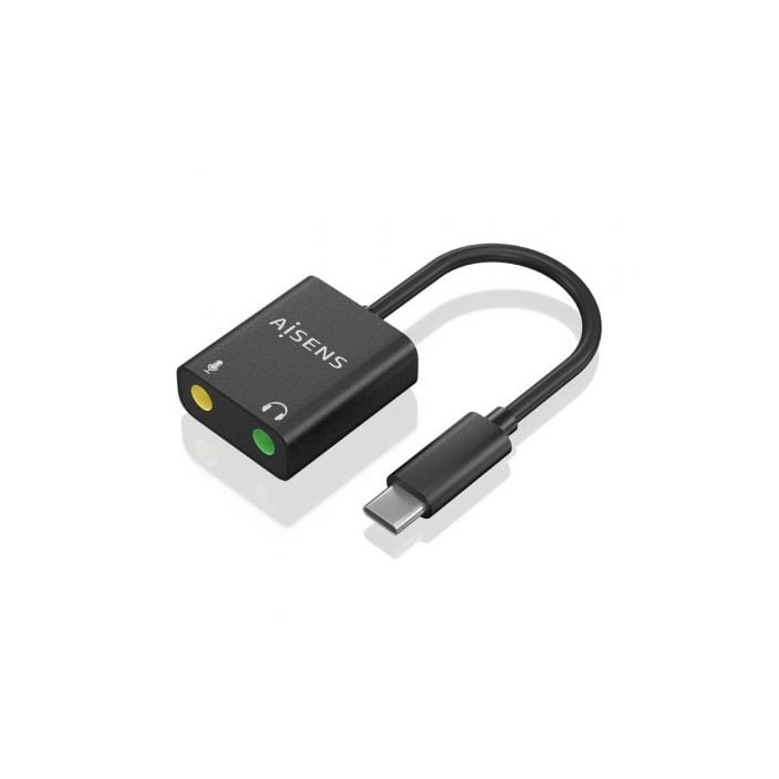 Tarjeta de Sonido Aisens A109-0767/ USB-C Macho - 2xJack 3.5 Hembra | Tarjetas de Sonido