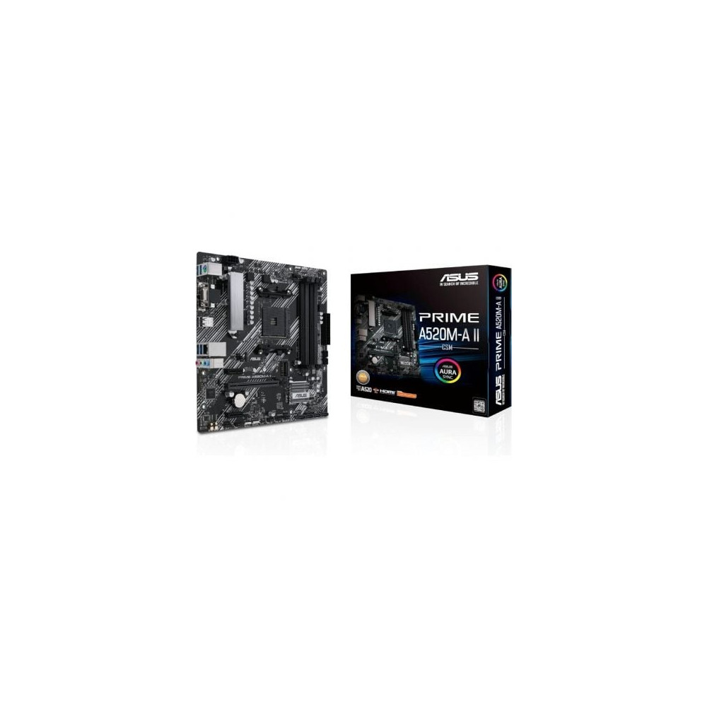 Placa Base Asus Prime A520M-A II/CSM Socket AM4/ DDR4/ PCIe 3.0/ Micro ATX | Placas