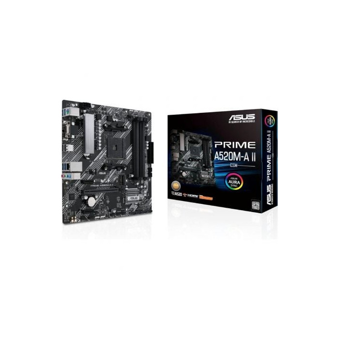 Placa Base Asus Prime A520M-A II/CSM Socket AM4/ DDR4/ PCIe 3.0/ Micro ATX | Placas