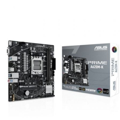 Placa Base Asus Prime A620M-K Socket AM5/ DDR5/ PCIe 4.0/ Micro ATX | Placas