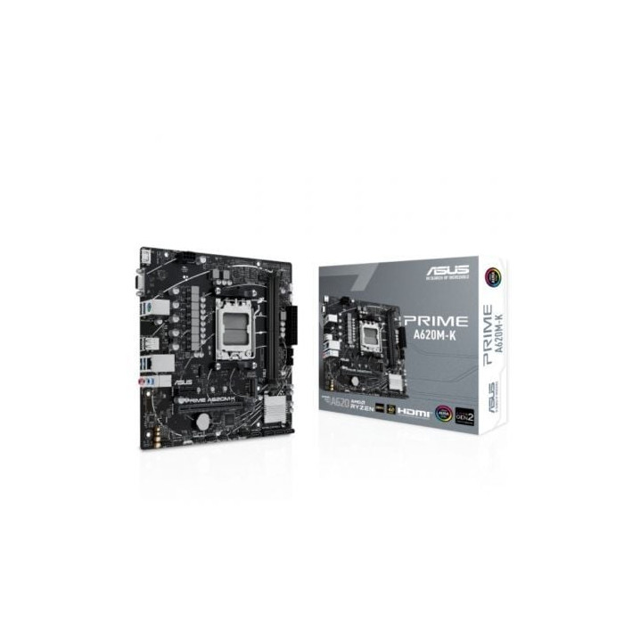 Placa Base Asus Prime A620M-K Socket AM5/ DDR5/ PCIe 4.0/ Micro ATX | Placas