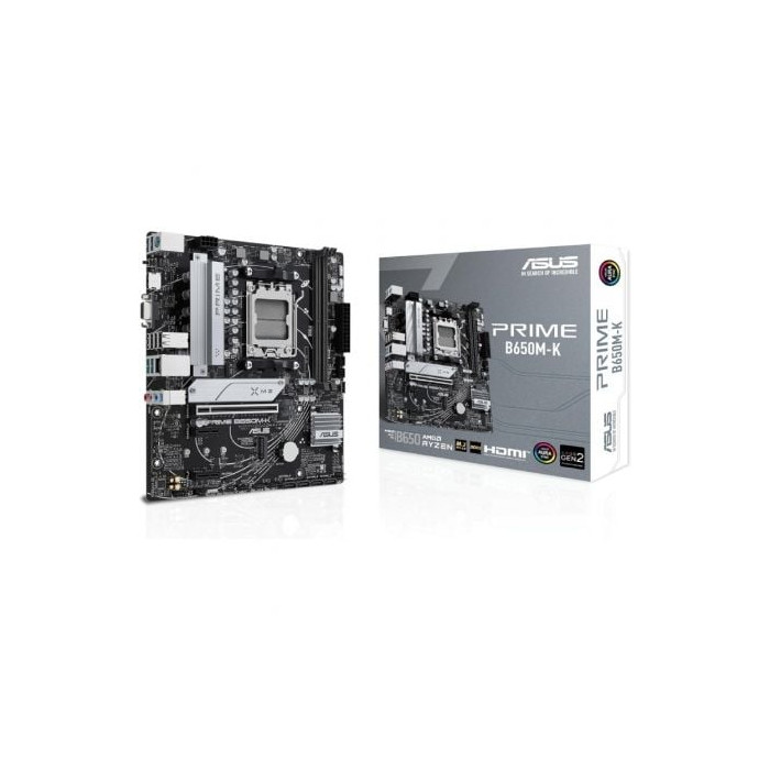 Placa Base Asus Prime B650M-K/ Socket AM5/ DDR5/ PCIe 5.0/ Micro ATX | Placas