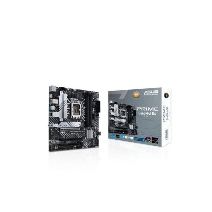 Placa Base Asus Prime B660M-A D4-CSM/ Socket 1700/ DDR4/ PCIe 4.0/ Micro ATX | Placas