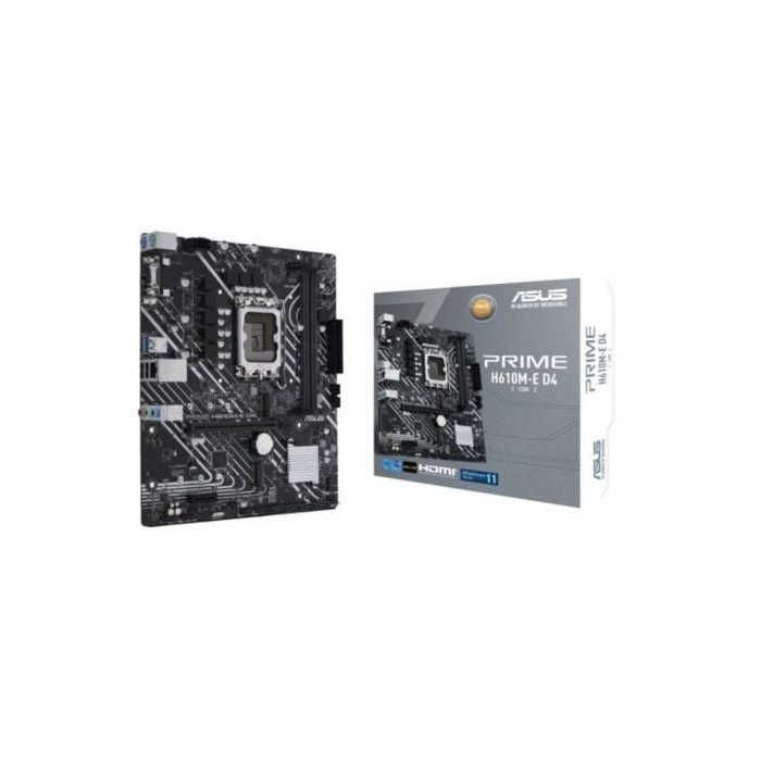 Placa Base Asus Prime H610M-E D4-CSM/ Socket 1700/ DDR4/ PCIe 4.0/ Micro ATX | Placas