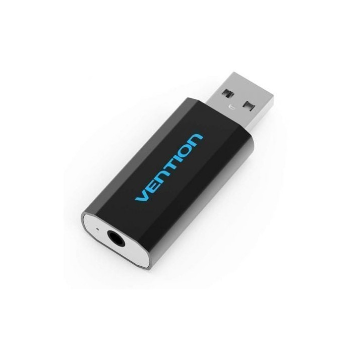 Tarjeta de Sonido Vention VAB-S15-B/ USB Macho - Jack 3.5 Hembra | Tarjetas de Sonido